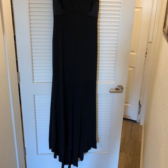 Formal Black Dress with scoop back - Picture 4 of 4
